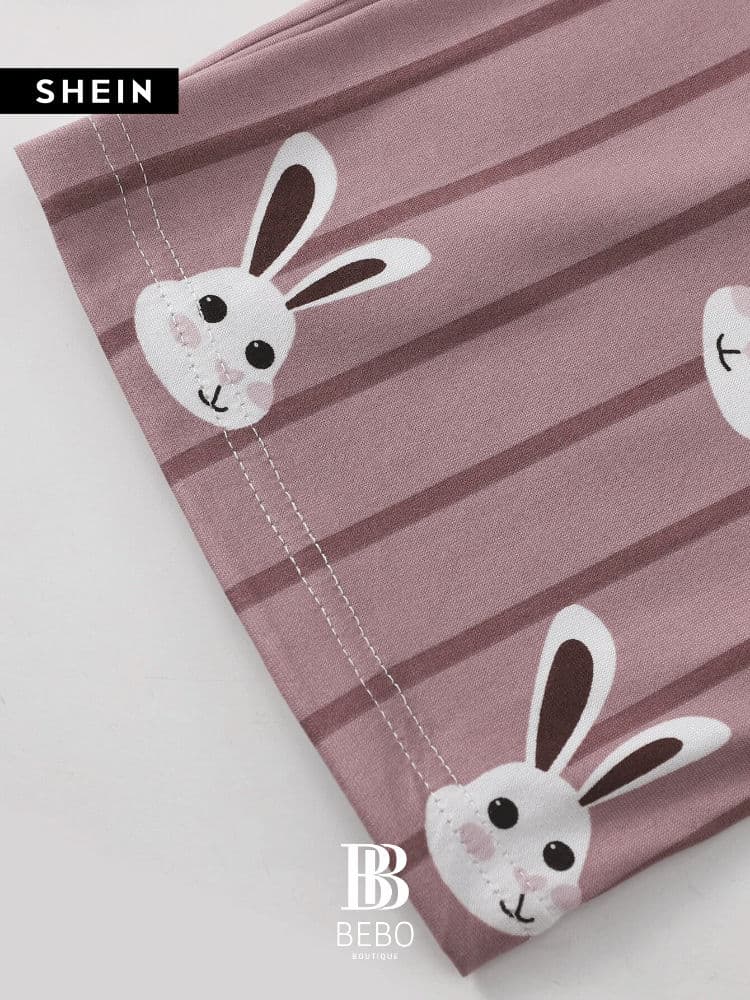 طقم بيجامة كامي جرافيك كرتون